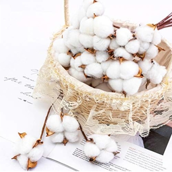 BRAND NEW COTTON BALL PIECES FOR FARMHOUSE HOME DECOR - Picture 6 of 9